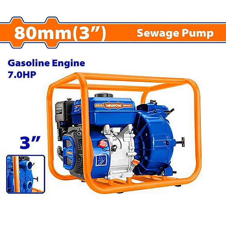 MÁY BƠM NƯỚC THẢI DÙNG XĂNG 80MM(3") WADFOW WGW2A31 - HÀNG CHÍNH HÃNG